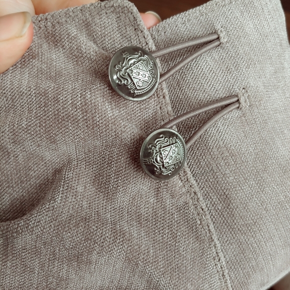 Rocket Dog Beige Corduroy Button up Wedge Boots - Picture 2 of 6